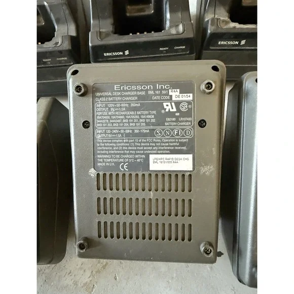 Lot Of 10 Ericsson Inc Universal Desk Charger Base Class 2BML 161 59/1 R2A